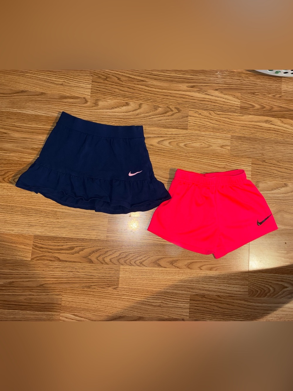 Nike Navy Skort with Pink Swoosh & Bright Pink Athletic Shorts